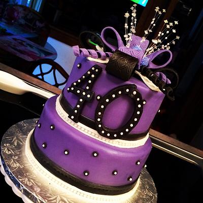 40th birthday cake - Cake by Nicolle Casanova