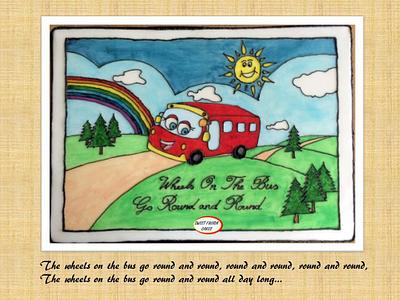 Wheels on the Bus – Nursery Rhyme Collaboration - Cake by Sweet Fusion Cakes (Anjuna)