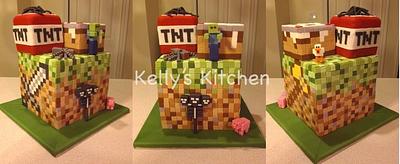Minecraft cake - Cake by Kelly Stevens