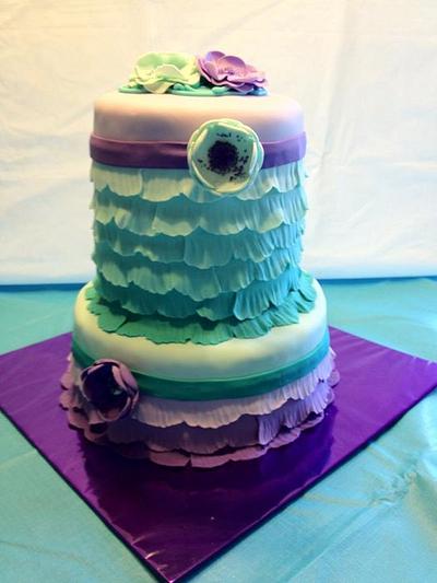 Ombre Ruffle - Cake by Dawn Henderson