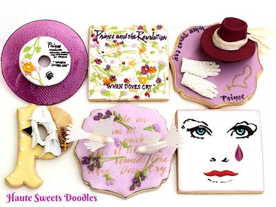 "When Doves Cry" cookie set for The Power of Music Cake Collaboration  - Cake by Hiromi Greer