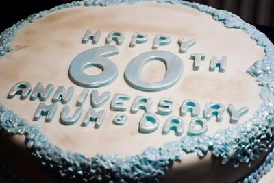 60th wedding anniversary cake - Cake by occasionalcake17