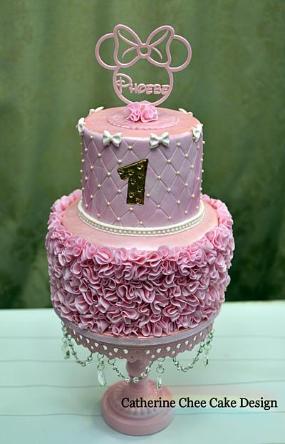 Pinkilicious Minnie 1st birthday - Cake by Catherine Chee Cake Design 