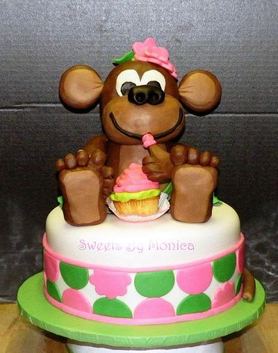 Miss Monkey's 1st Birthday - Cake by Sweets By Monica
