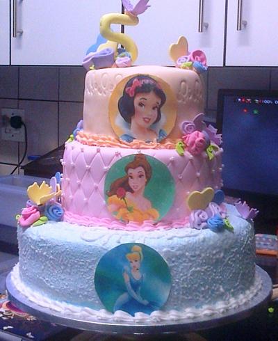 3 Tier Princess cake - Cake by Sweetest sins bakery