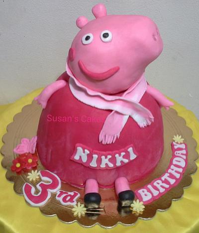 3D Peppa pig - Cake by susan's cakes cakes