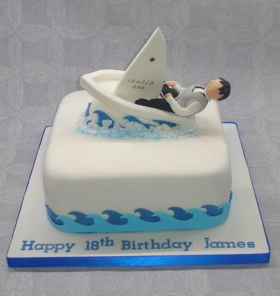 Lazer sailing cake - Cake by That Cake Lady
