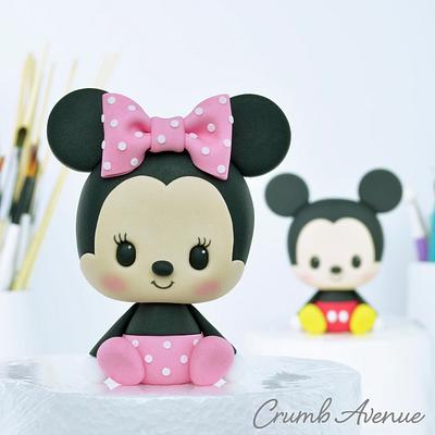 Minnie Mouse Cake Topper - Cake by Crumb Avenue