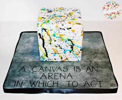 Abstract Expressionism - Jackson Pollock - Cake by Baked4U
