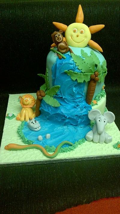 Jungle cake - Cake by cupcakes of salisbury