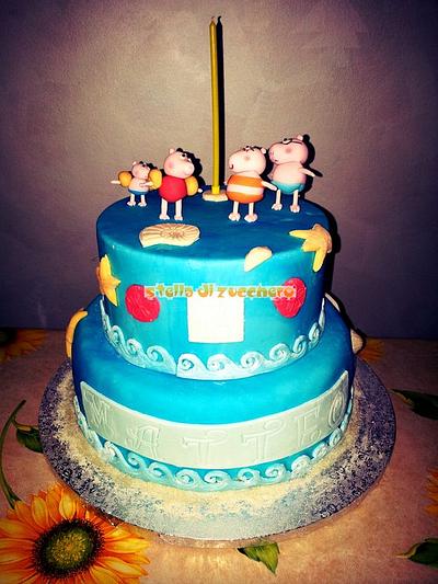 peppa pig birthday - Cake by Maria Stella
