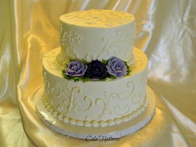 Three Roses Mean I Love You! - Cake by Donna Tokazowski- Cake Hatteras, Martinsburg WV