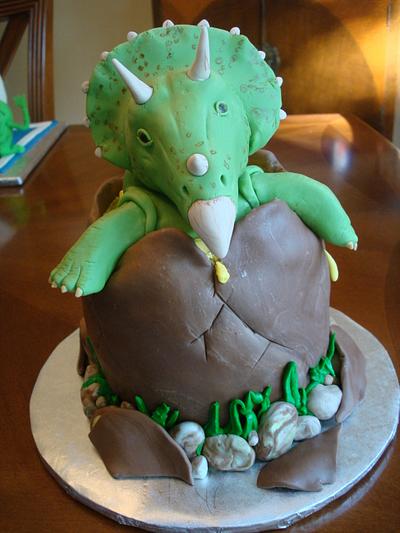 Baby Triceratops  - Cake by Dream Slice Cakes