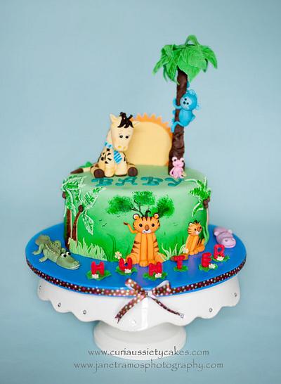 Jungle theme baby shower cake - Cake by CuriAUSSIEty  Cakes
