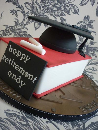 Headmaster retirement cake - Cake by Isabelle Bambridge