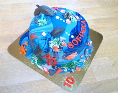 Sea cake for a girl - Cake by Janka