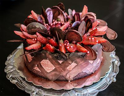 dark strawbbery passion - Cake by Crema pasticcera by Denitsa Dimova