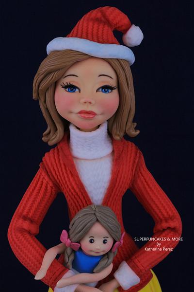 My first doll - CPC Christmas Collaboration - Cake by Super Fun Cakes & More (Katherina Perez)