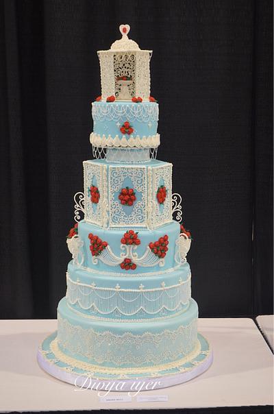 Enchanted Royal icing wedding cake  - Cake by Divya iyer