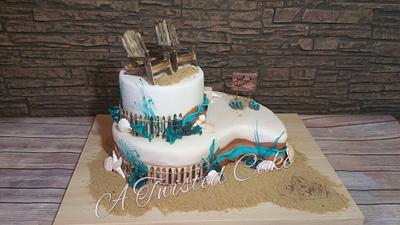 Beach wedding - Cake by twisted