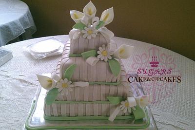 Alcatraz Wedding Cake - Cake by SUGARScakecupcakes