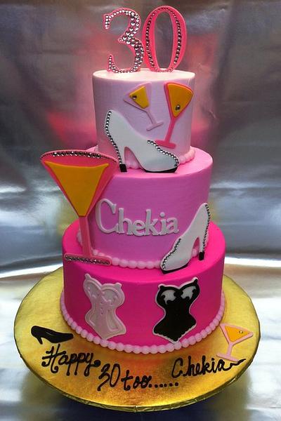 Party Girl's 30th B-Day Cake - Cake by Lanett