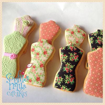 Dress form cookies - Cake by Sophia Mya Cupcakes (Nanvah Nina Michael)