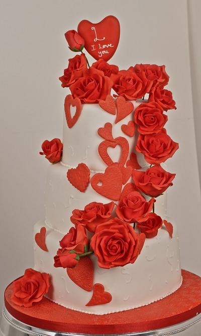 Valentine cakes - Cake by Gillian's cakes