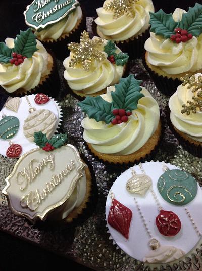 Festive cupcakes  - Cake by Andrias cakes scarborough