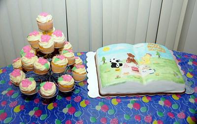 8th Birthday Cake & Cup cakes - Cake by Saranya Thineshkanth