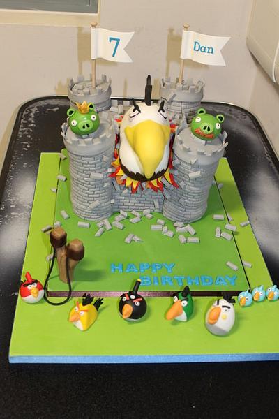 Great White Eagle Angry Bird Cake - Cake by Delights by Design