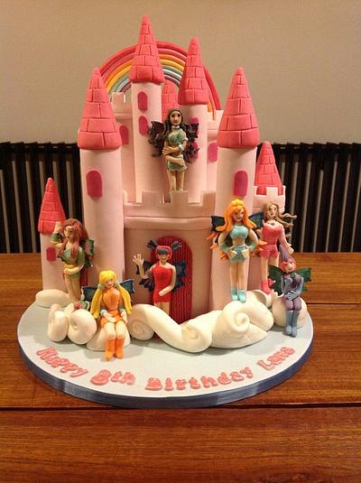 Winx club magic rainbow castle cake - Cake by Cakes Honor Plate
