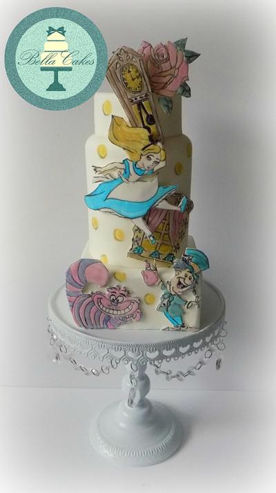 Alice in Wonderland - Cake by Bella Cakes
