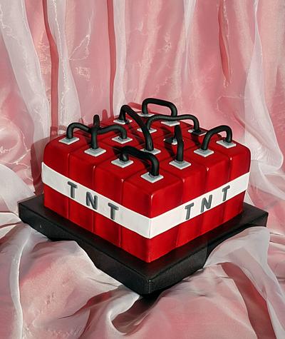 TNT bomb /block Minecraft - Cake by Tirki