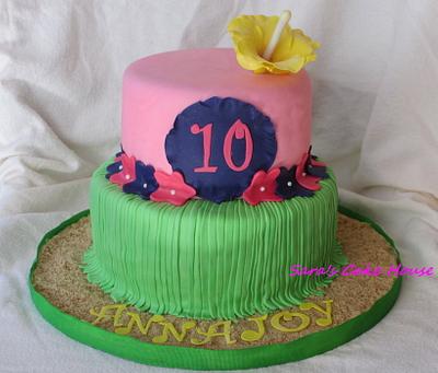 Hawaiian Luau Cake - Cake by Sara's Cake House