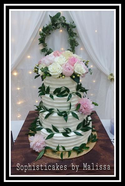 Rustic buttercream wedding cake - Cake by Sophisticakes by Malissa