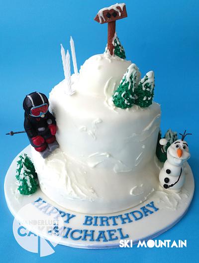 Ski mountain - Cake by Wanderlust Cakes