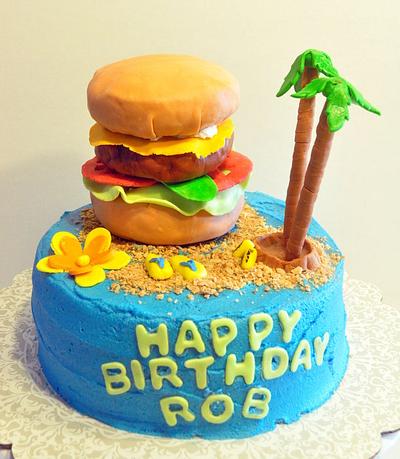 Cheeseburger in Paradise - Cake by Wendy