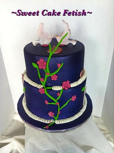 Love Birds Wedding cake - Cake by Heidi