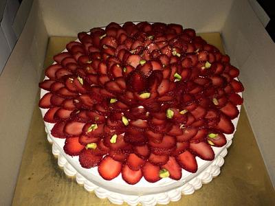 Strawberry Flan Cake - Cake by Cocoa Sprinkles