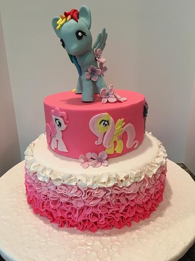 Rainbow Dash Birthday Cake  - Cake by Pinkvelvet