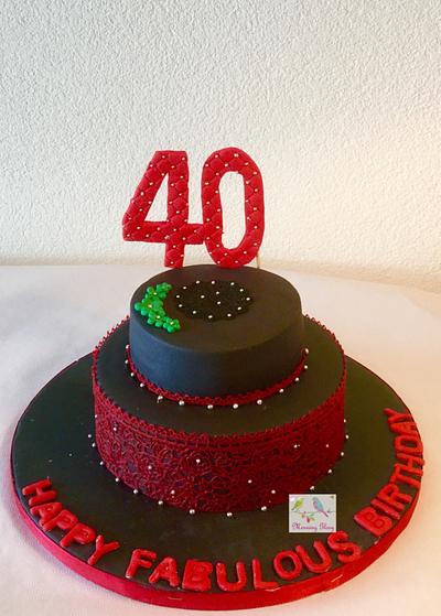 #40th##birthday#celebration## - Cake by morningglorycakes