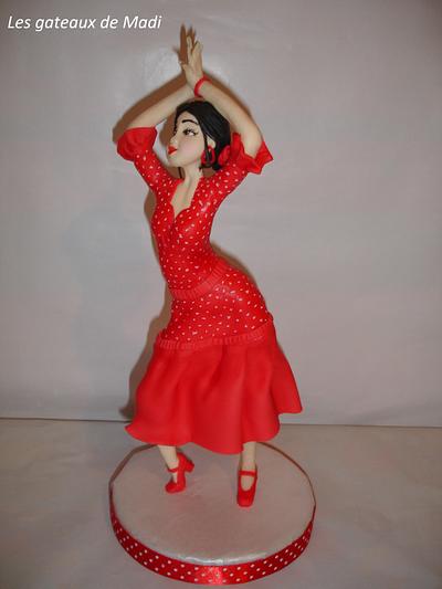 Flamenco dancer  - Cake by ginaraicu