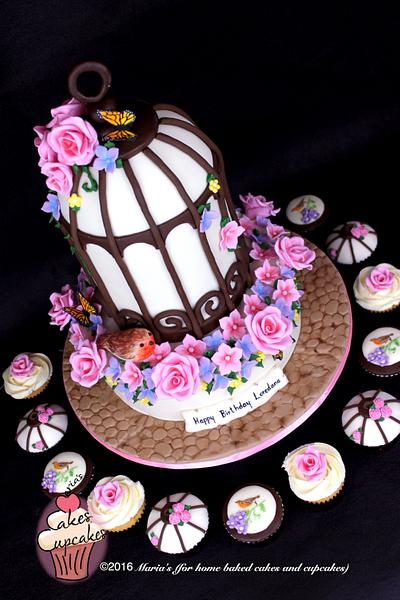 A vintage bird cage cake - Cake by Maria's