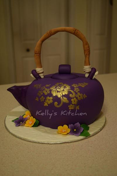 Teapot Mother's Day cake - Cake by Kelly Stevens