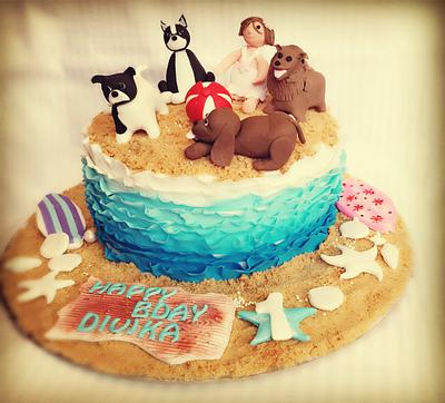Memories in the sand - Cake by Thechocolatefactory