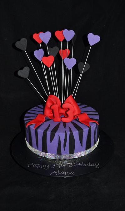 13th birthday cake - Cake by Sue Ghabach