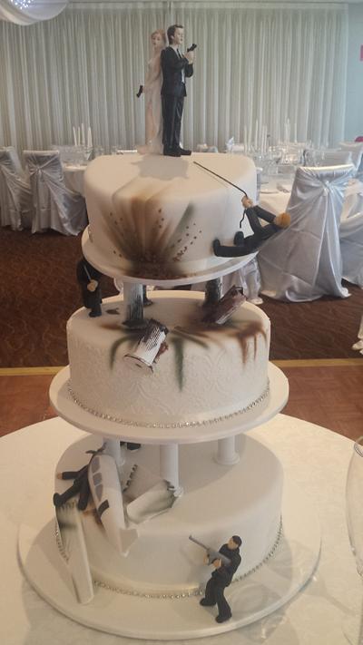 Assasin wedding cake - Cake by Paul Delaney of Delaneys cakes