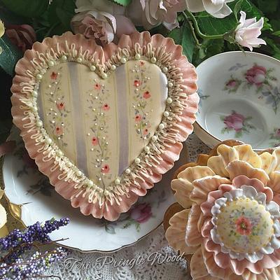 County chic in blush - Cake by Teri Pringle Wood