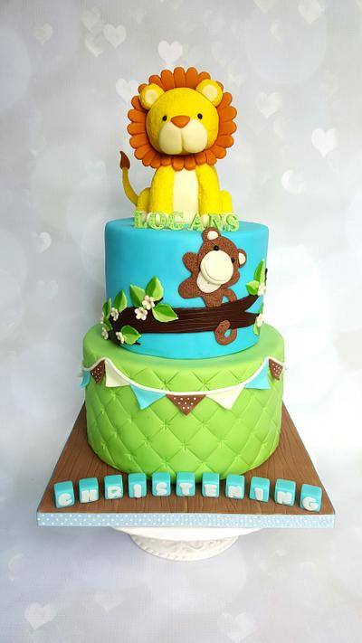 Lion christening cake - Cake by Vanilla Iced 
